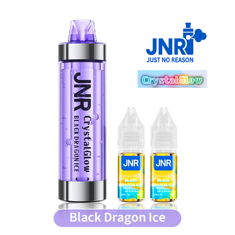 POD RECHARGEABLE JNR - CRYSTAL GLOW 33K - BLACK DRAGON ICE