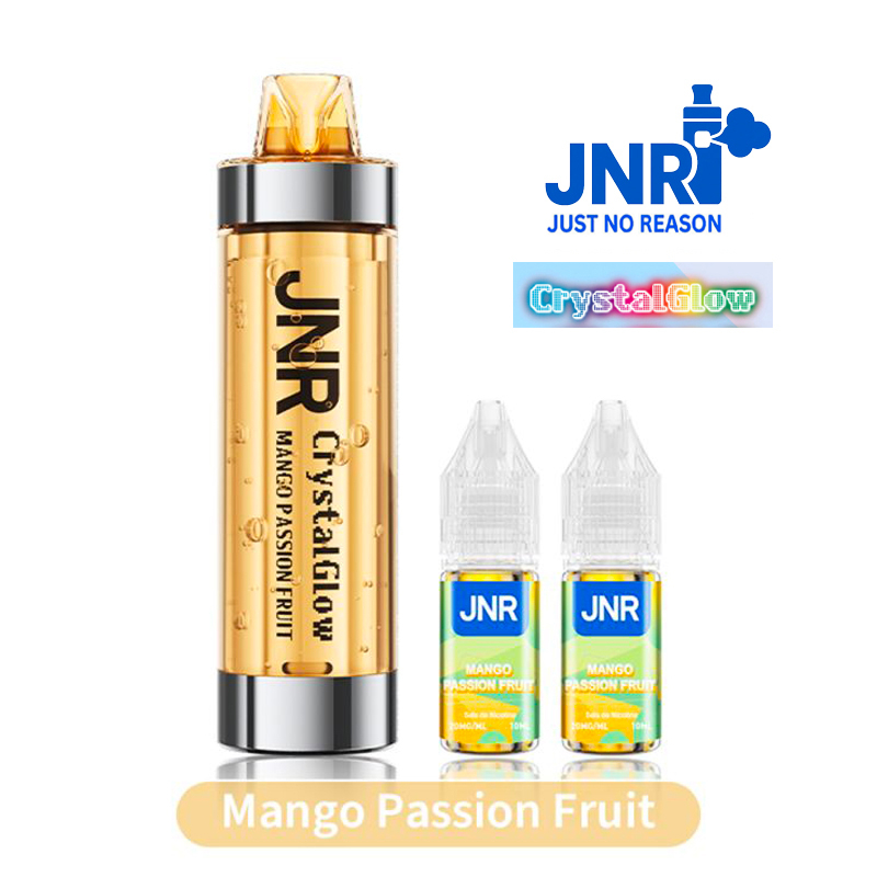 POD RECHARGEABLE JNR - CRYSTAL GLOW 33K - MANGO-PASSION FRUIT