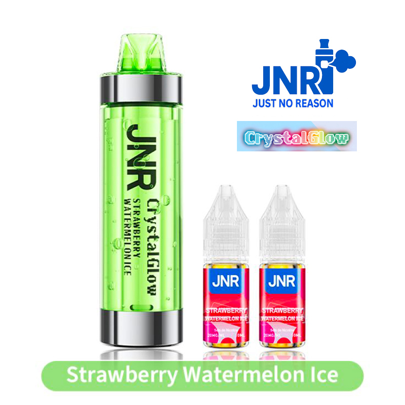 POD RECHARGEABLE JNR - CRYSTAL GLOW 33K - STRAWBERRY-WATERMELON ICE
