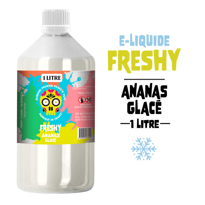 E-LIQUIDE ANANAS 1 LITRE - FRESHY