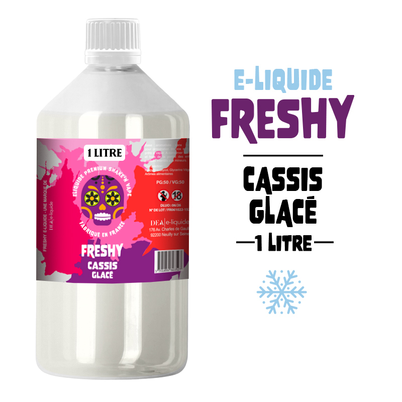E-LIQUIDE CASSIS 1 LITRE - FRESHY
