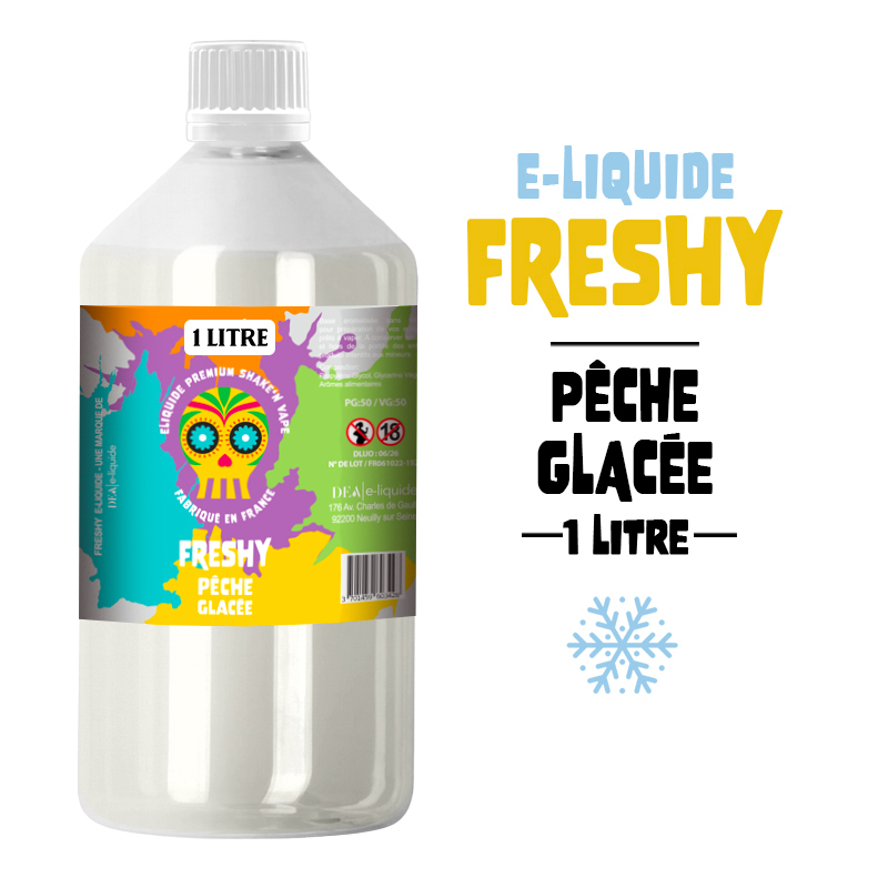 E-LIQUIDE PÊCHE 1 LITRE - FRESHY