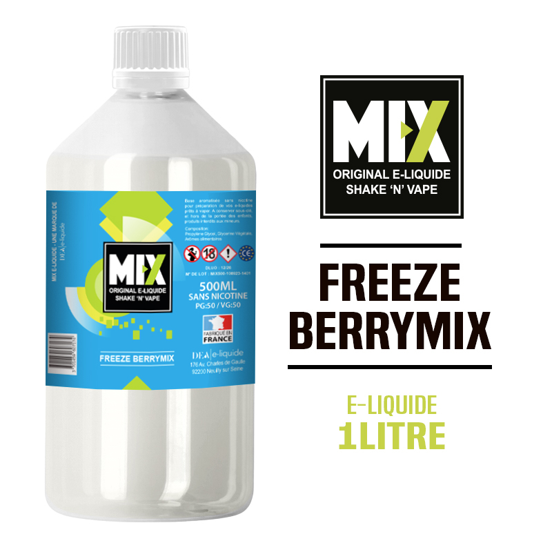 E-LIQUIDE 1 LITRE - FREEZE BERRYMIX - MIX