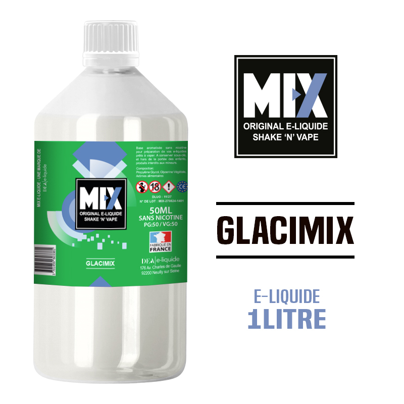 E-LIQUIDE 1 LITRE - GLACIMIX - MIX