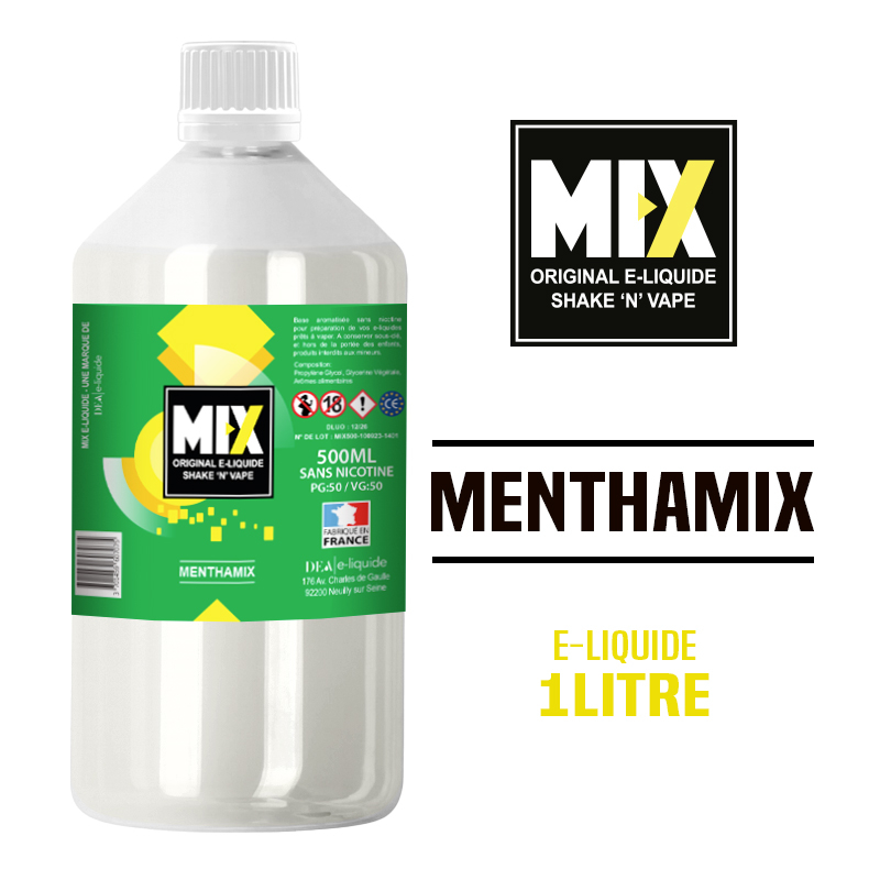 E-LIQUIDE 1 LITRE - MENTHAMIX - MIX