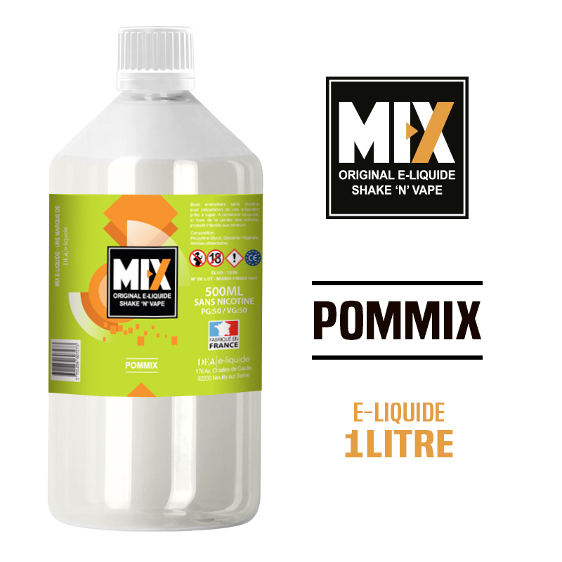 E-LIQUIDE 1 LITRE - POMMIX - MIX