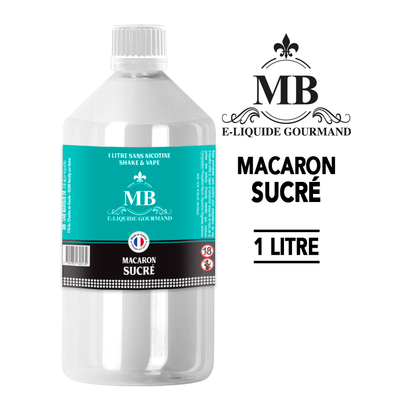 E-LIQUIDE 1 LITRE - MACARON SUCRÉ - MB