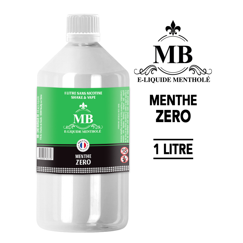 E-LIQUIDE 1 LITRE - MENTHE ZERO - MB