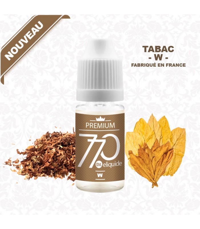 E-Liquide Tabac W 770 Premium 10 ml