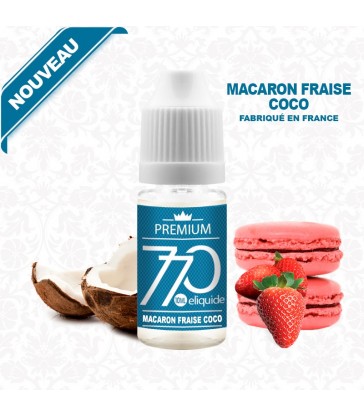 E-liquide MACARON FRAISE COCO 770 PREMIUM 10 ml