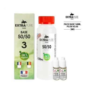 Kit EXTRAPURE Base neutre + Boosters de Nicotine pour E-liquide D.I.Y