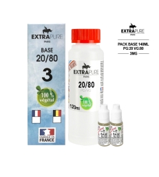PACK 140ML 20|80 3MG EXTRAPURE