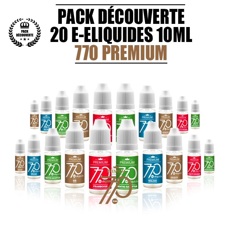 PACK 20 E-LIQUIDES 770 PREMIUM