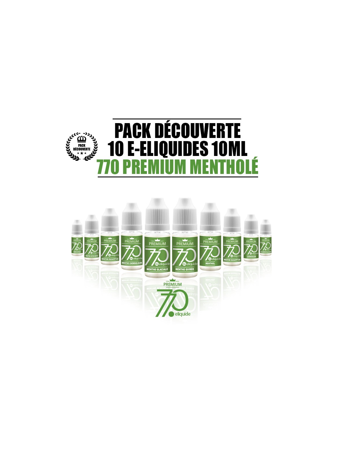 PACK 10 LIQUIDES 770 PREMIUM MENTHOL